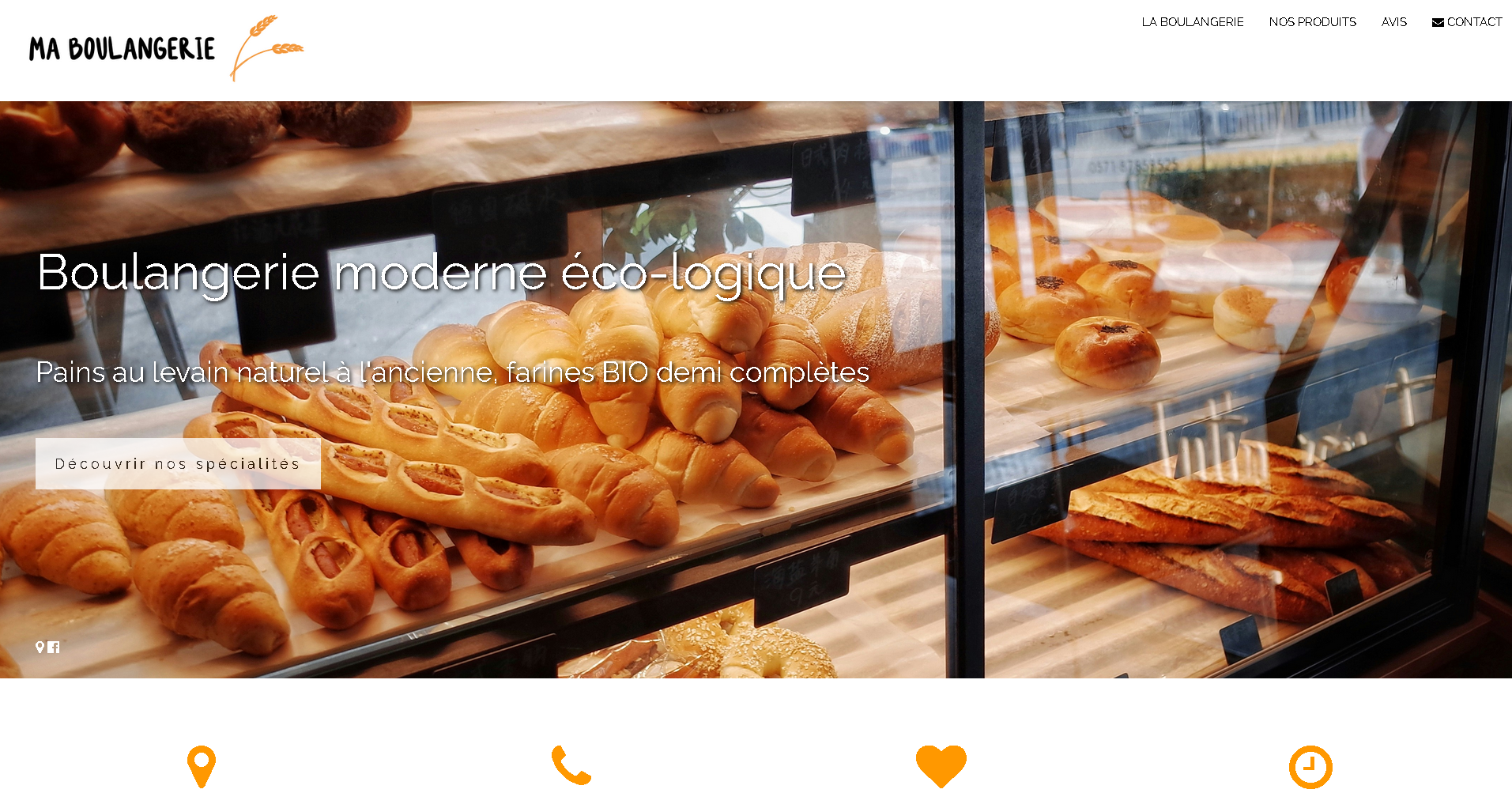 Mini-site Boulangerie
