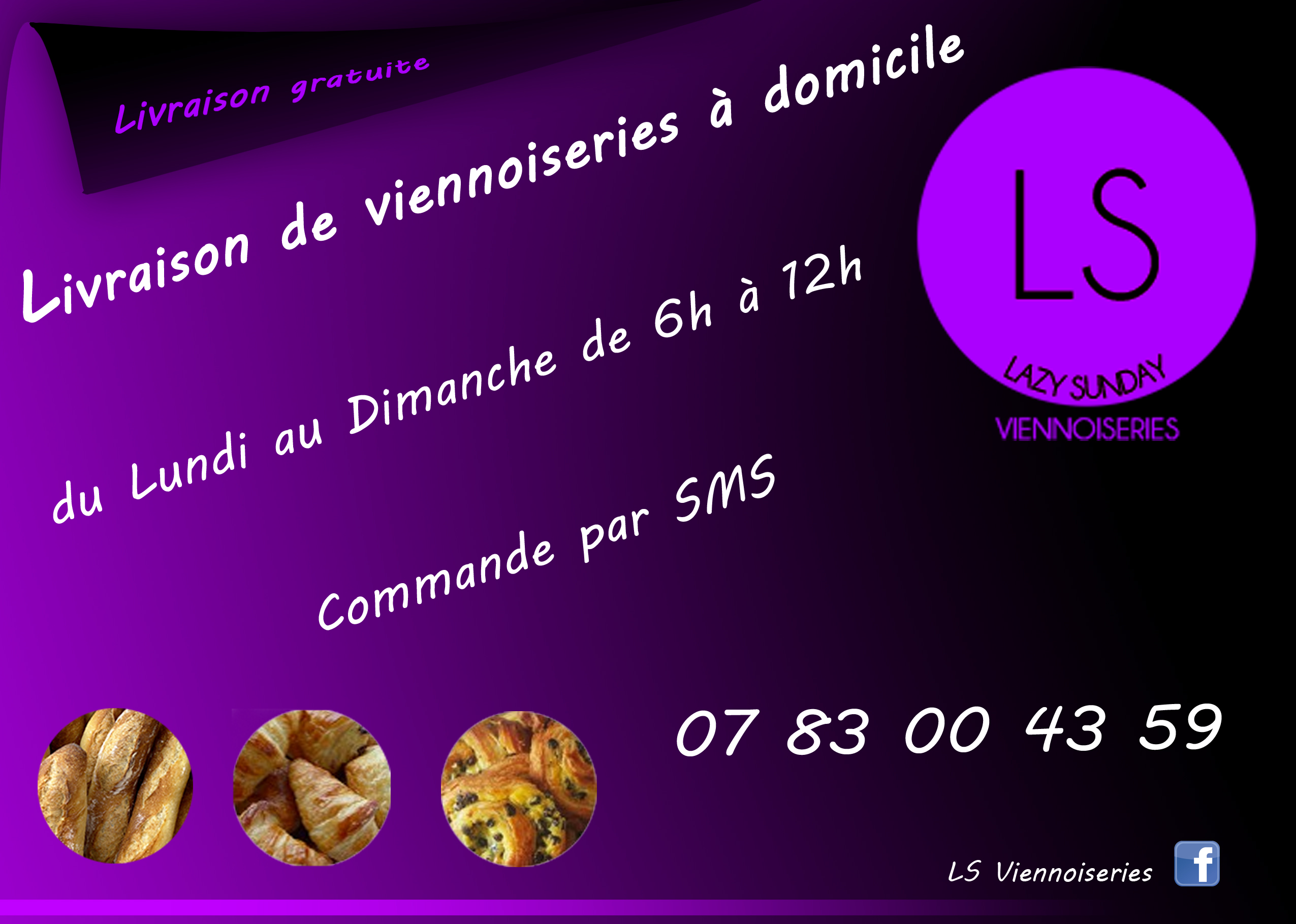 Flyer pour livraison de viennoiseries - LSV
