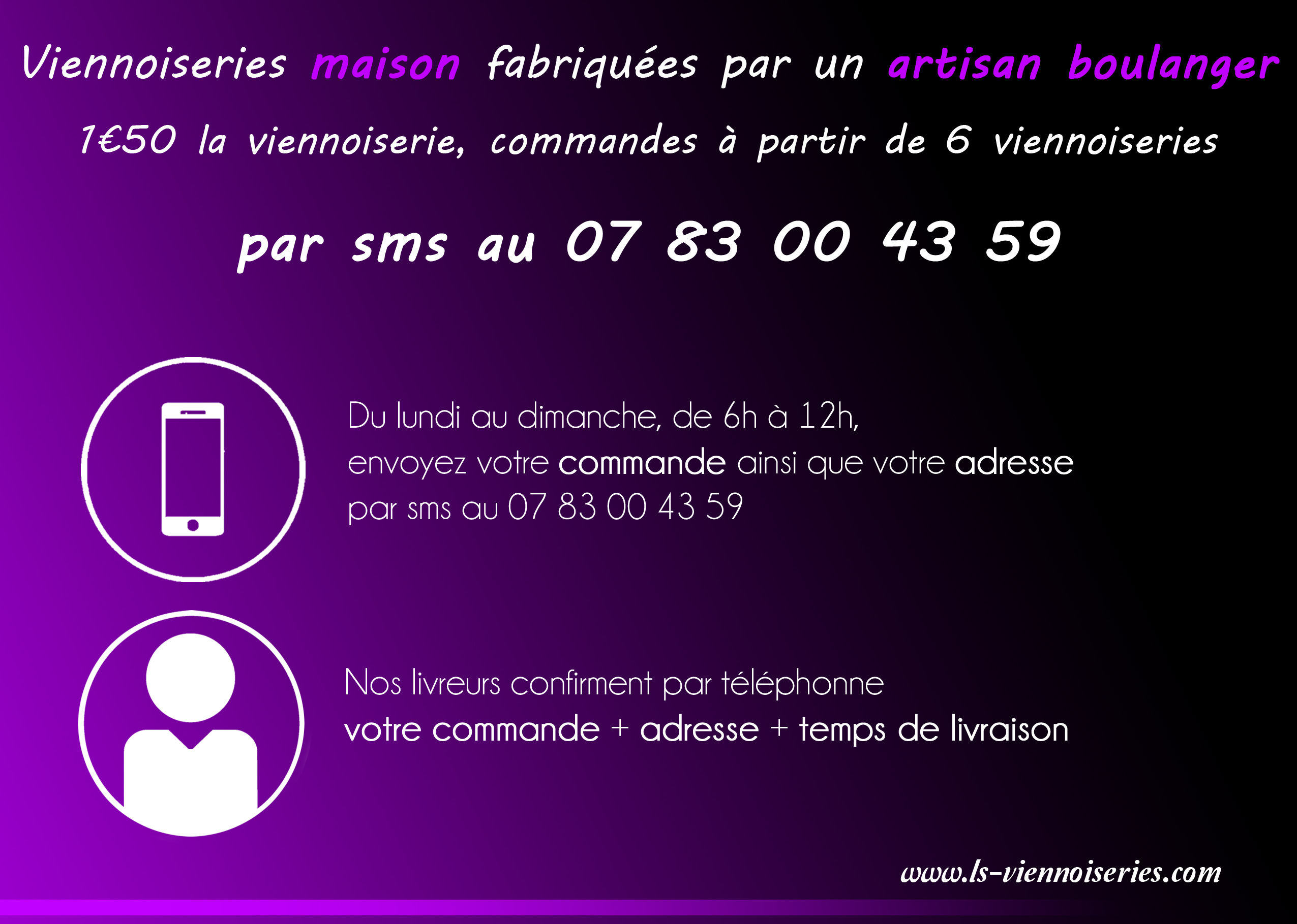 Flyer pour livraison de viennoiseries - LSV