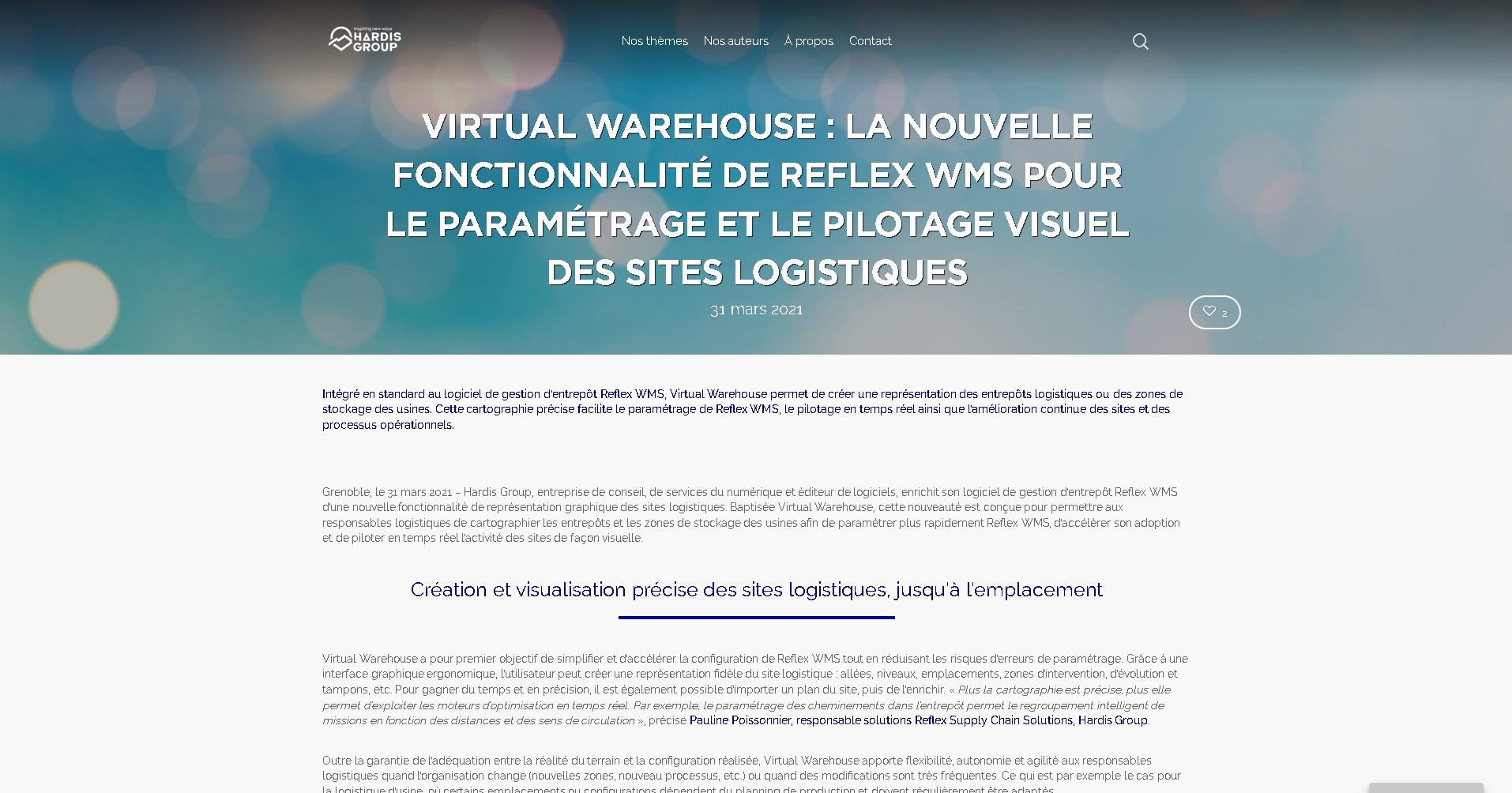 Fonctionnalité Virtual Warehouse - Logiciel WMS Reflex
