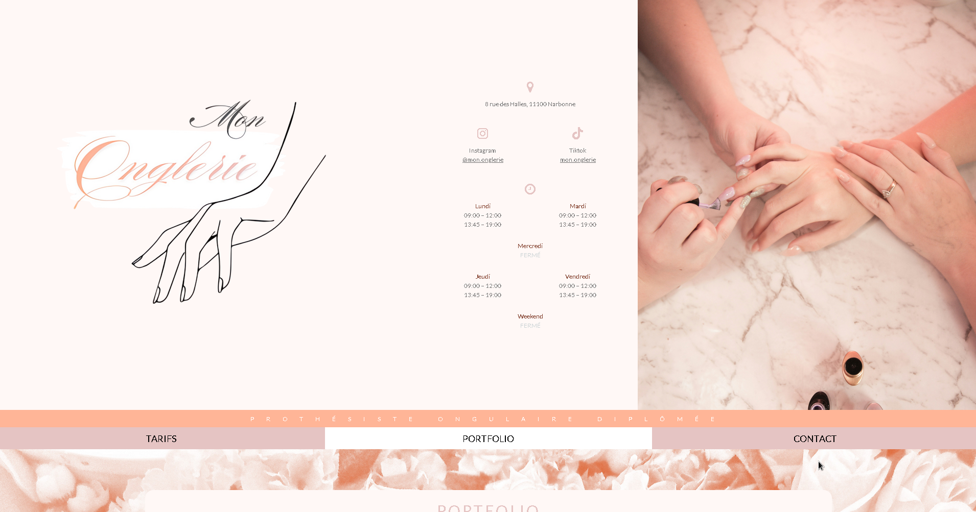 Portfolio démo - Prothésiste ongulaire diplomée